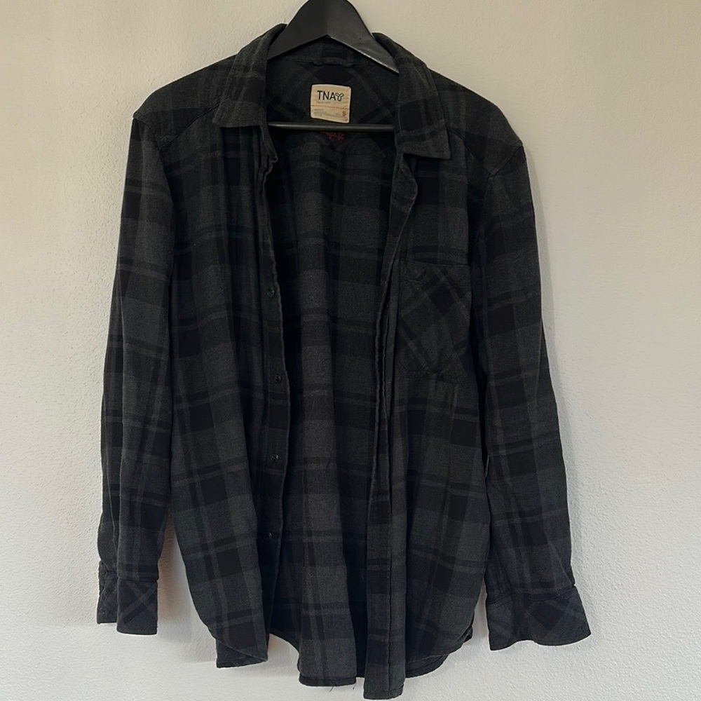 TNA Black and Gray Flannel
